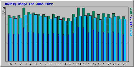 Hourly usage for June 2022