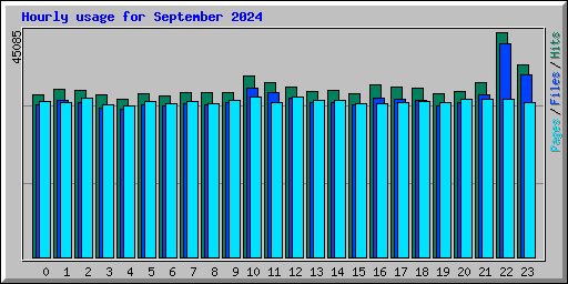 Hourly usage for September 2024