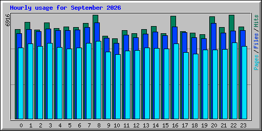 Hourly usage for September 2026
