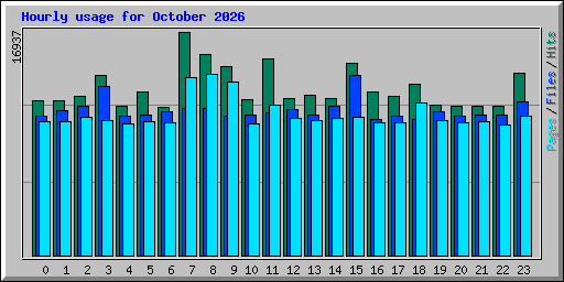 Hourly usage for October 2026